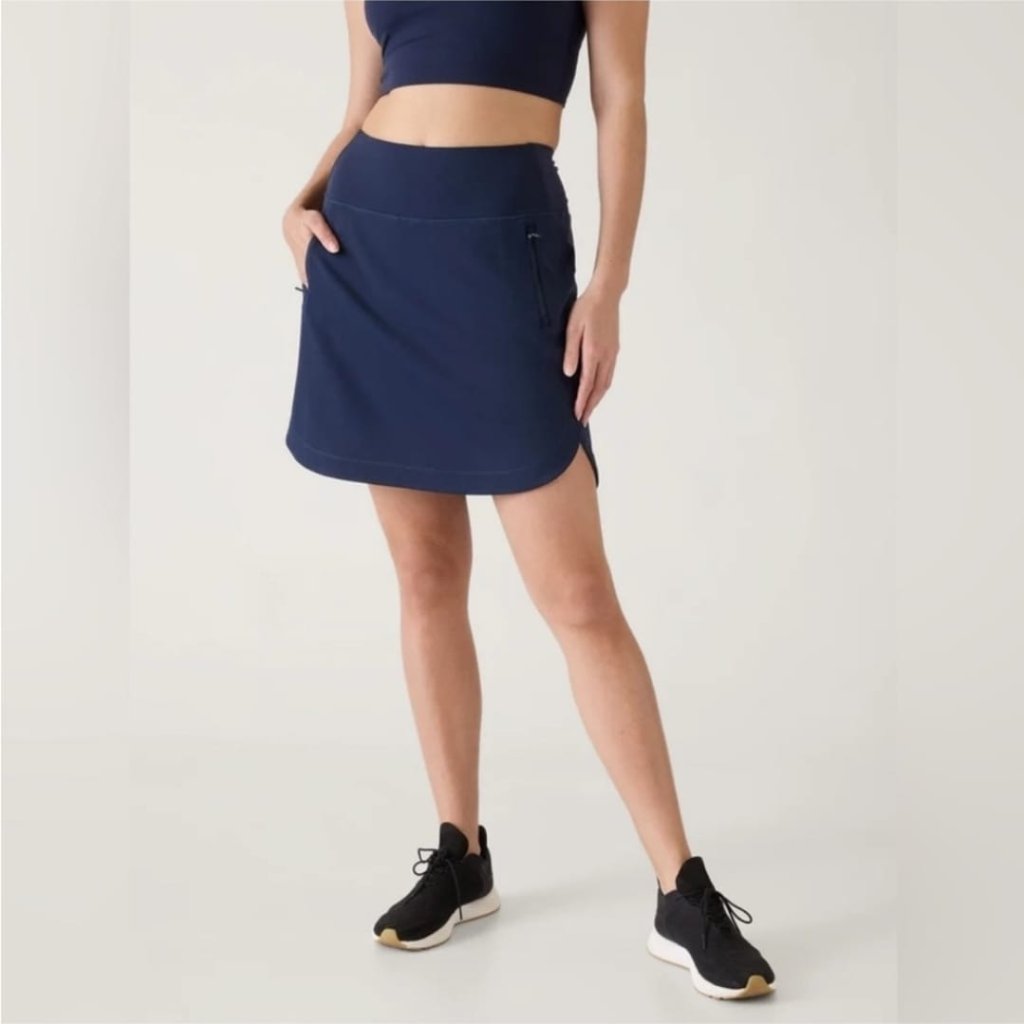 Athleta Navy Blue Fairway Golf Skort 18 Size Xl Nwot